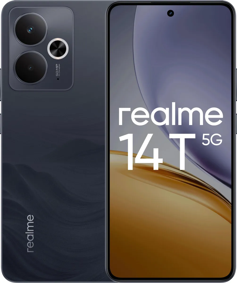 Смартфон Realme 14T 5G 12/256Гб, черный Фото 0