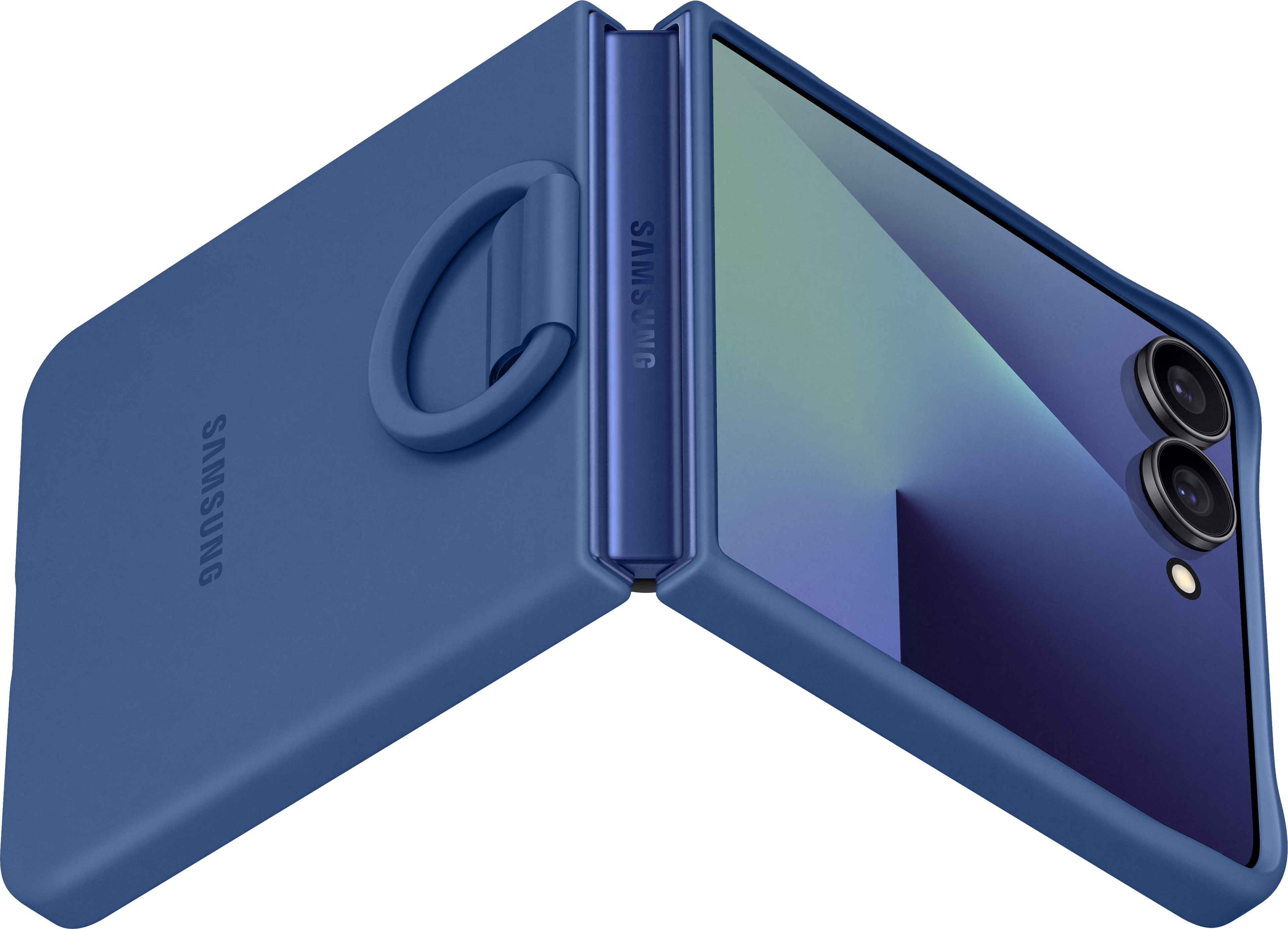 Чехол Samsung Ring Case для Galaxy Z Flip7, синий (EF-PF766TNEGRU) Фото 6