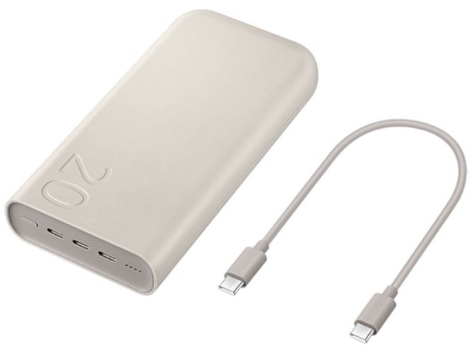Внешний аккумулятор Samsung EB-P4520 20000mAh, бежевый (EB-P4520XUEGRU) Фото 3