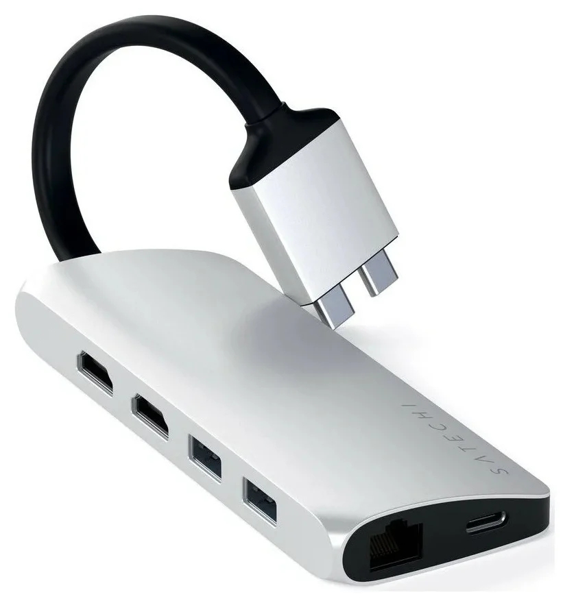 USB-концентратор Satechi Dual Multimedia Adapter (ST-TCDMMAS) Фото 1
