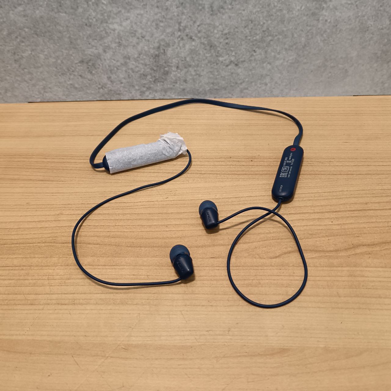 Беспроводные наушники Sony WI-C100, синий Фото 2