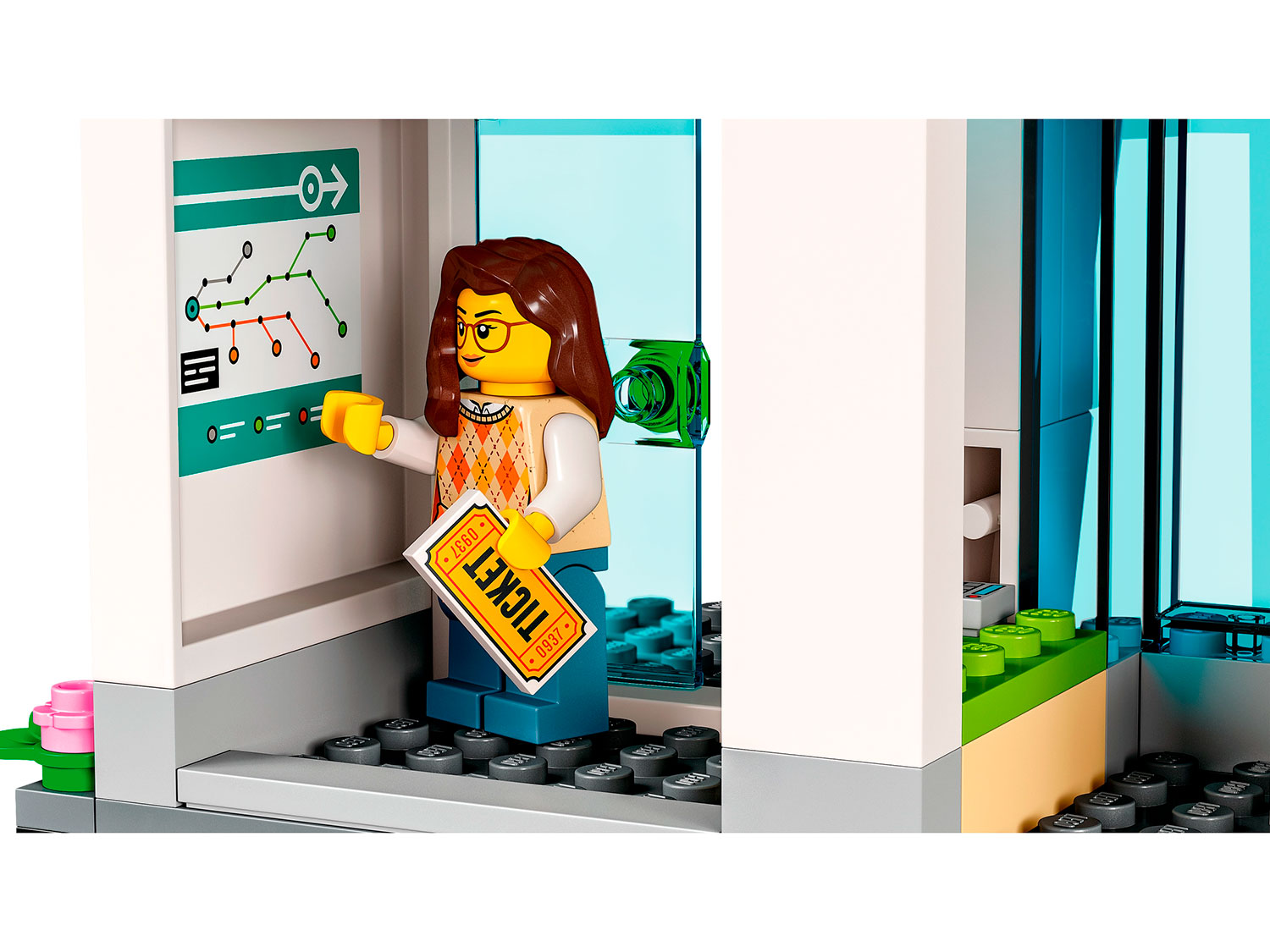 Конструктор LEGO City 60335 Железнодорожная станция Фото 6