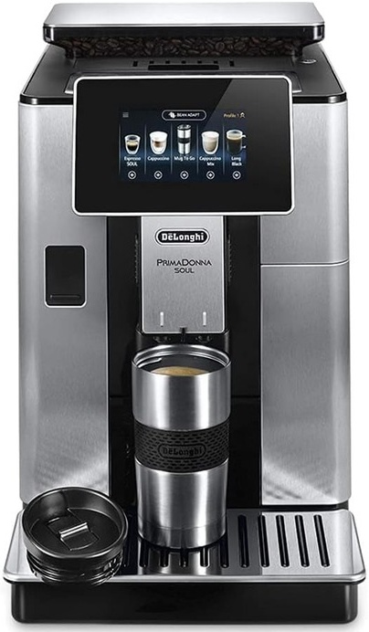 Кофемашина Delonghi PrimaDonna Soul ECAM 610.74.MB, черный Фото 4