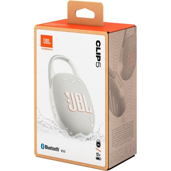 Портативная акустика JBL Clip 5, белый Фото 7