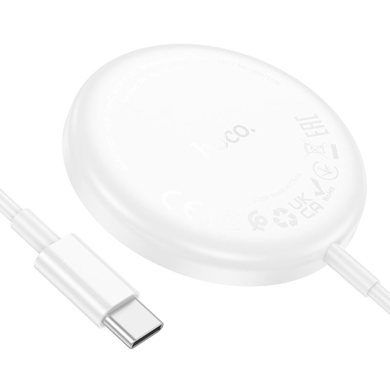 Беспроводное зарядное устройство HOCO CW50 15W Fast 3-в-1, белый Фото 1