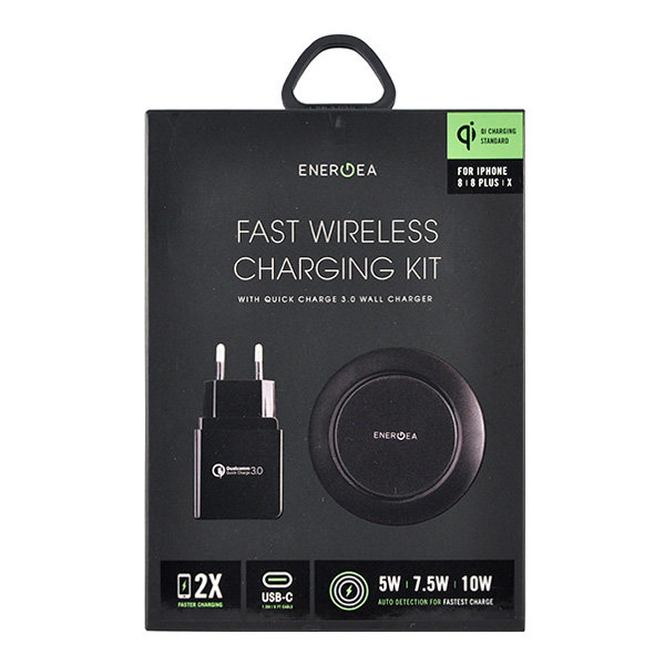 Беспроводное зарядное устройство EnergEA WiDisc 75, черный (WIDISC-75) Фото 2