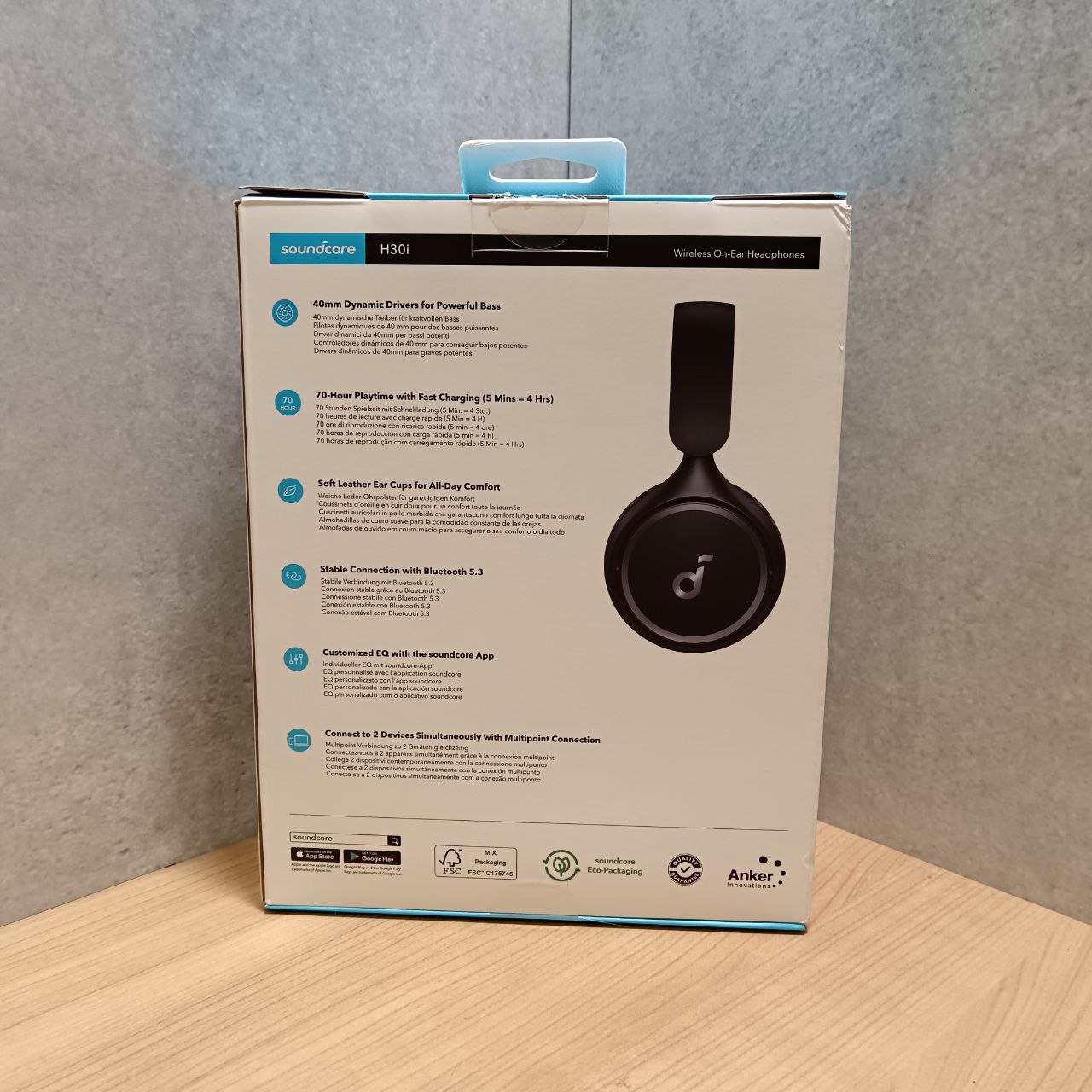 Беспроводные наушники Anker SoundCore H30i, черный Фото 4