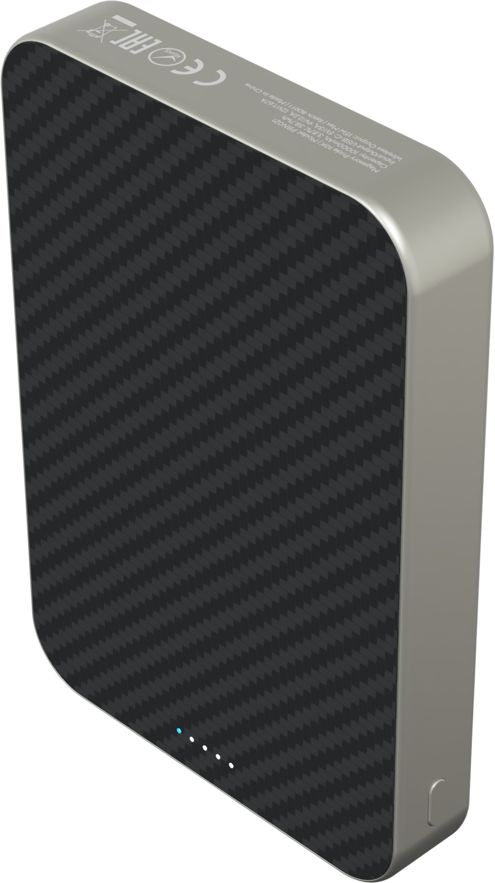 Зарядное устройство Magssory Powerbank Pride MagSafe 10000 mAh, титан Фото 1