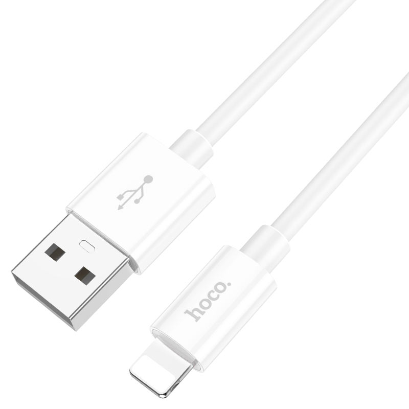 Кабель Hoco X87 Usb to Lightning 2.4A., 1м, белый Фото 0