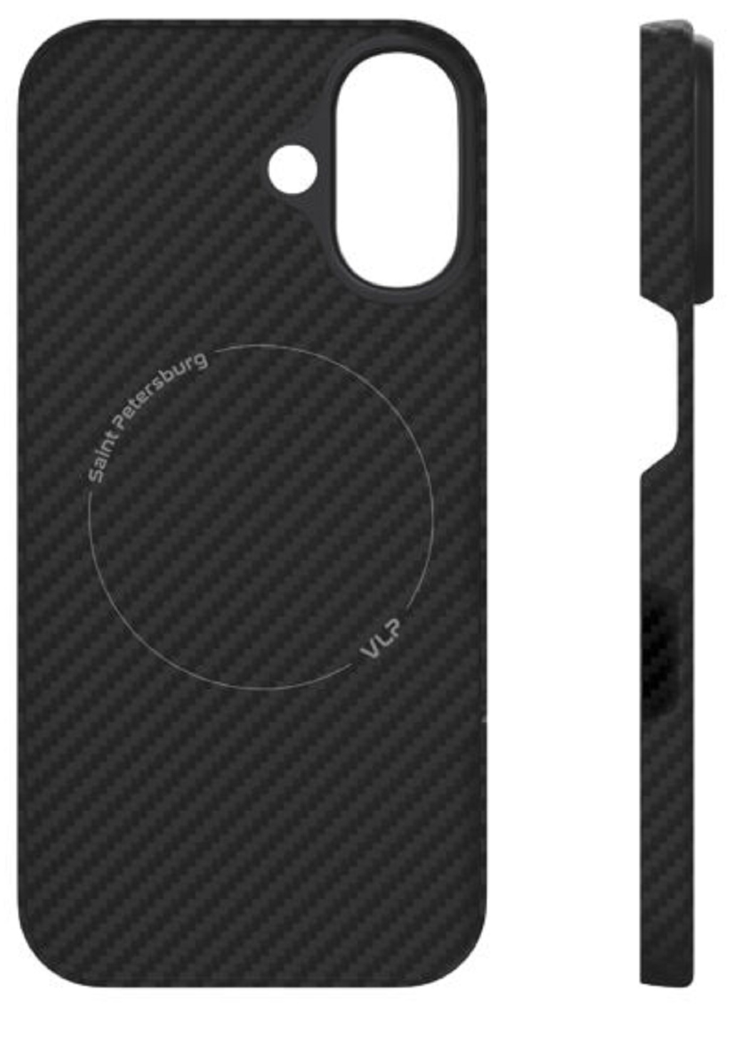 Чехол VLP Kevlar Case с MagSafe для iPhone 16, черный (1058039) Фото 2