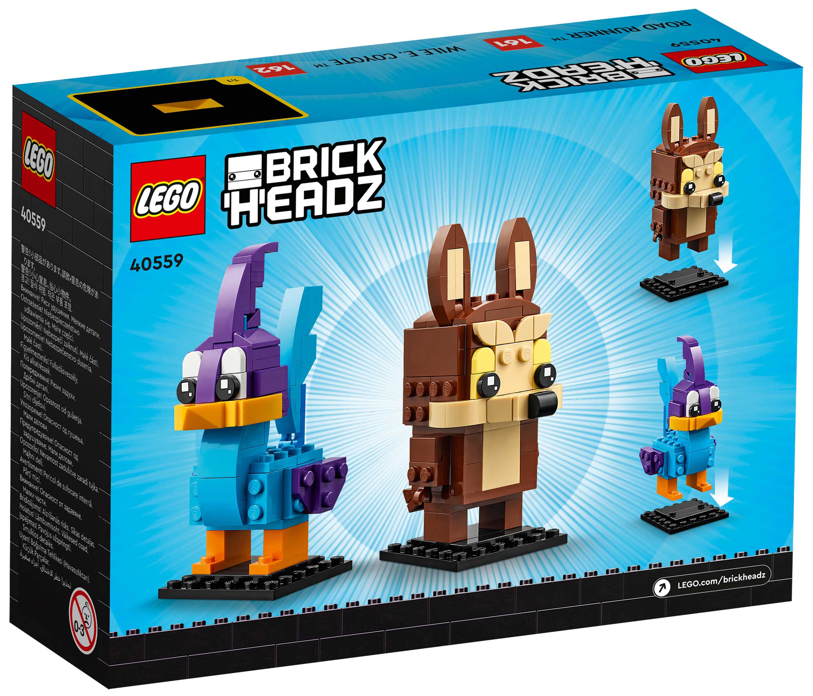 Конструктор LEGO BrickHeadz 40559 Road Runner и Wile E. Coyote Фото 4