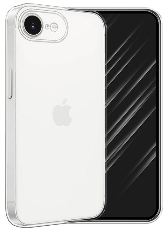 Чехол силиконовый для iPhone 16e, прозрачный Фото 1