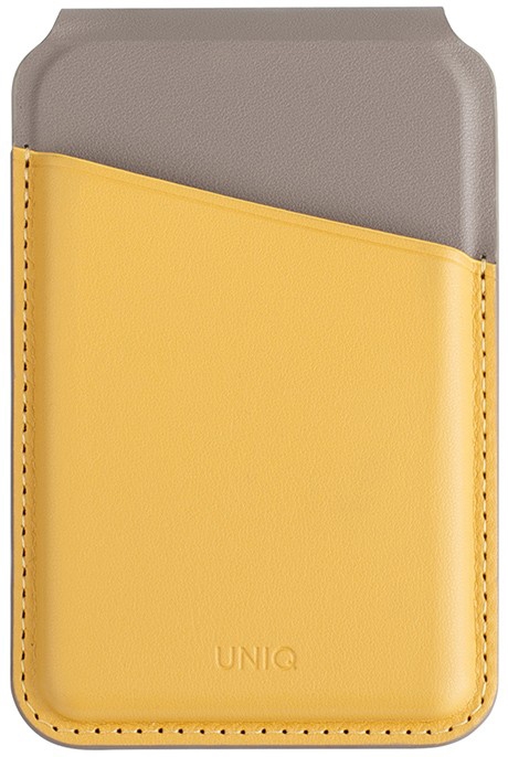 Кардхолдер UNIQ Lyden DS Magsafe, желтый/серый (LYDENDS-CYELFGRY) Фото 0