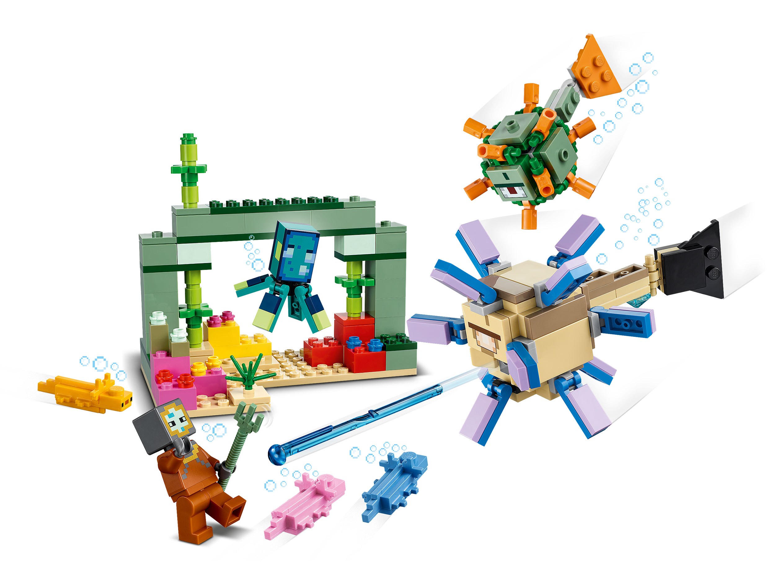 Конструктор LEGO Minecraft 21180 Битва со стражем Фото 1