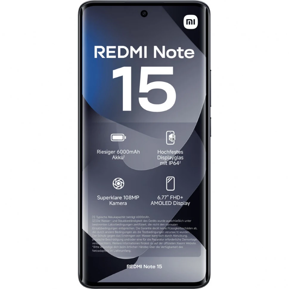 Смартфон Redmi Note 15 4G 8/128Гб, черный Фото 1