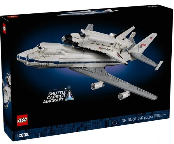 Конструктор LEGO Icons 10360 Самолет-носитель и Шаттл Фото 0