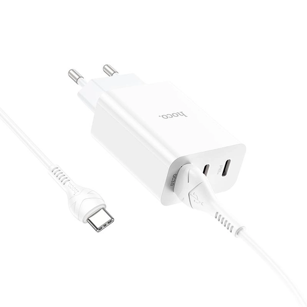 Сетевое зарядное устройство HOCO C99A  QC3.0 PD20W, белый Фото 1