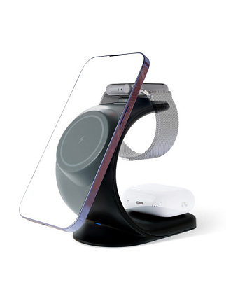 Беспроводное зарядное устройство vlp Powerstand 3in1, черный Фото 1