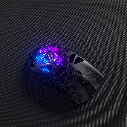 Беспроводная игровая мышь Furycube G11 ультралегкая, черный Фото 21