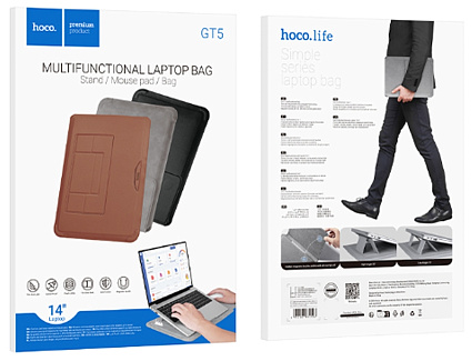 Чехол Hoco GT5 для Macbook 14", серый Фото 2