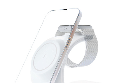 Беспроводное зарядное устройство vlp Powerstand 3in1, белый Фото 2