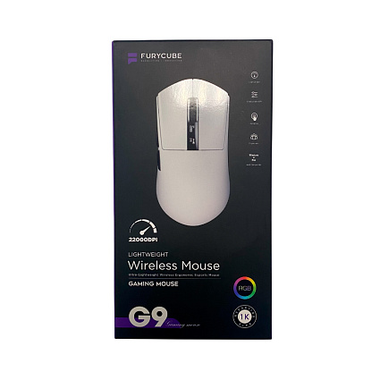 Беспроводная мышь Furycube G9 PRO, белый Фото 13