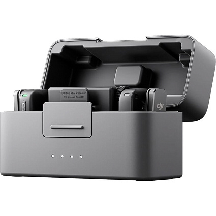 Комплект микрофонов DJI Mic mini (2 TX + 1 RX + зарядный кейс), черный Фото 3