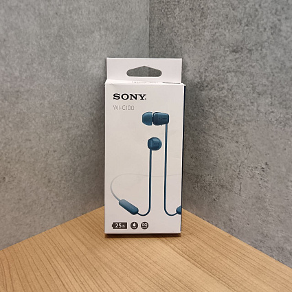 Беспроводные наушники Sony WI-C100, синий Фото 2