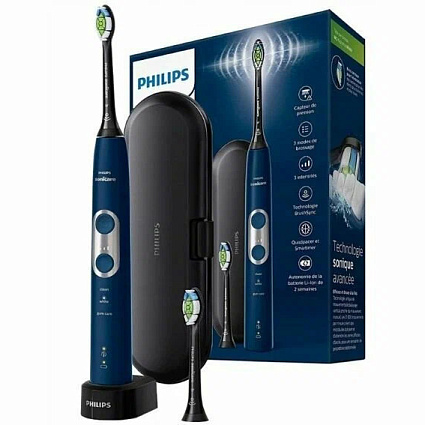 Электрическая зубная щетка Philips Sonicare 6100 ProtectiveClean HX6871/47, синий Фото 1