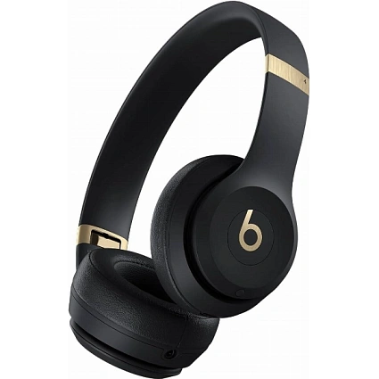 Беспроводные наушники Beats Solo 4 Black & Gold Фото 1