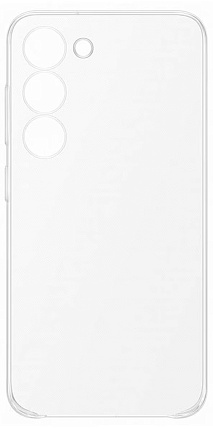 Чехол защитный VLP Liquid Silicone Case для Samsung Galaxy S23, прозрачный Фото 1
