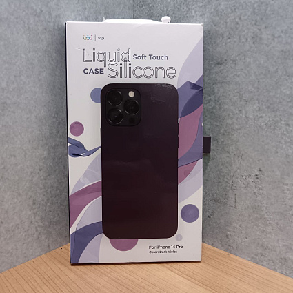 Чехол для смартфона vlp Silicone case для iPhone 14 Pro, темно-фиолетовый Фото 2