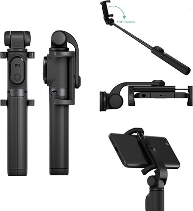 Монопод Xiaomi Mi Bluetooth Zoom Selfie Stick Tripod (XMZPG05YM), черный Фото 4