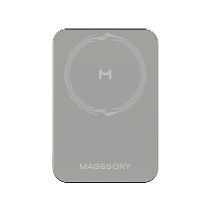 Внешний аккумулятор Magssory Powerbank Pride MagSafe 5000 mAh, титан Фото 4