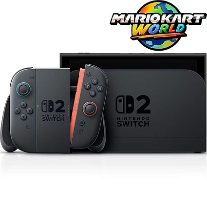 Игровая приставка Nintendo Switch 2 Mario Kart World Bundle (HK), черный Фото 1