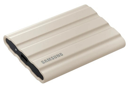 Внешний SSD диск Samsung T7 2Tb Shield Cream MU-PE2TOK Фото 3
