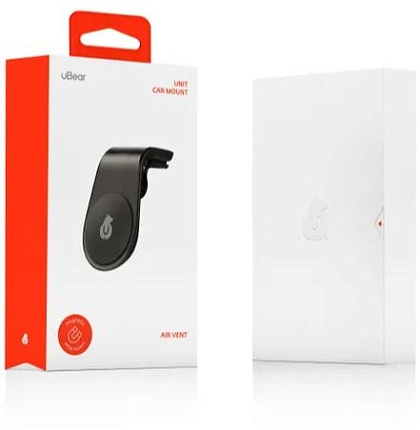 Автомобильный держатель uBear Unit Air Vent Magnetic Car Mount, черный Фото 4