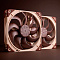 Комплект кулеров Noctua NF-A14x25 G2 PWM Sx2-PP, 140 мм, коричневый Фото 5