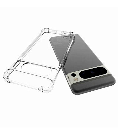 Силиконовый чехол для Pixel 8 Pro, прозрачный Фото 3