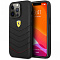 Чехол для смартфона Ferrari GENUINE LEATHER QUILTED & RED EDGE для iPhone 13 Pro, черный Фото 1