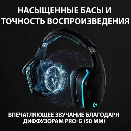 Гарнитура Logitech G935, черный Фото 3