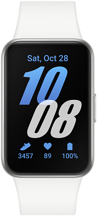 Фитнес-браслет Samsung Galaxy Fit3 (R390), серебристый Фото 3