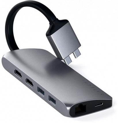 USB-концентратор Satechi Dual Multimedia Adapter (ST-TCDMMA) Фото 3
