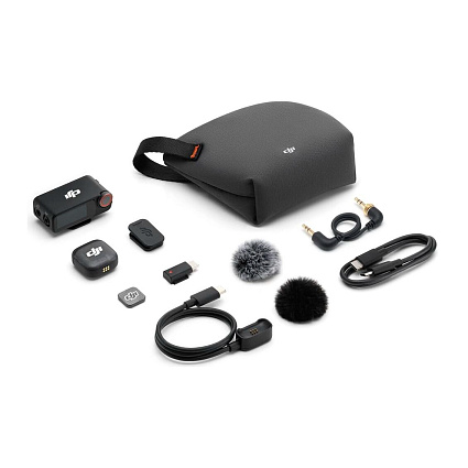 Беспроводной микрофон DJI Mic 3 (1 TX + 1 RX), черный Фото 5