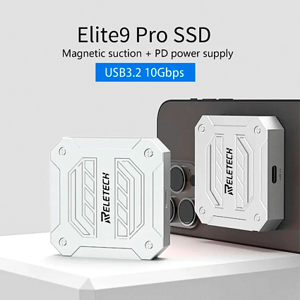 Внешний SSD Reletech Elite9 Pro Magnetic Portable 2 Тб, белый Фото 8