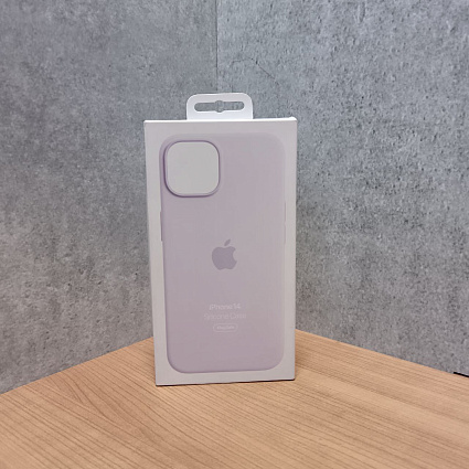 Чехол для смартфона Apple iPhone 14 Silicone Case with MagSafe, лиловый Фото 2