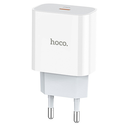 Сетевое зарядное устройство HOCO C76A PD20W, белый Фото 1