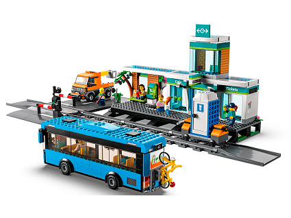 Конструктор LEGO City 60335 Железнодорожная станция Фото 2
