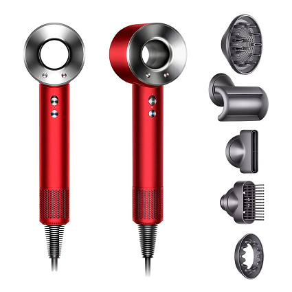 Фен Dyson Supersonic HD07 (красный/никель) (EU) Фото 3