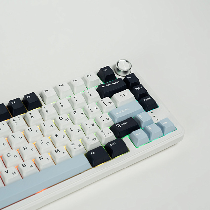 Беспроводная клавиатура CyberLynx RX75, Flow Blue Switch, белый Фото 6